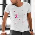I Wear Pink For My Teacher Breast Cancer Awareness Support Men Women Men's V-Neck T-Shirt, gift for family, gift for coworker I Wear Pink For My Teacher Breast Cancer Awareness Support Men Women Men's V-Neck T-Shirt, gift for family, gift for coworker