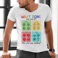 What Zone Are You In How Are You Feeling Teacher Men's V-Neck T-Shirt, gift for family, gift for coworker What Zone Are You In How Are You Feeling Teacher Men's V-Neck T-Shirt, gift for family, gift for coworker
