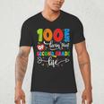 100 Days Of Living That 2nd Grade Life Boy Girl Teacher Men's V-Neck T-Shirt, novelty gifts, funny gifts 100 Days Of Living That 2nd Grade Life Boy Girl Teacher Men's V-Neck T-Shirt, novelty gifts, funny gifts