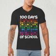 100 Days Of School Heart Love Teacher Or Student 100th Day Men's V-Neck T-Shirt, novelty gifts, funny gifts 100 Days Of School Heart Love Teacher Or Student 100th Day Men's V-Neck T-Shirt, novelty gifts, funny gifts
