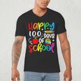 100th Day Of School Teachers Kids Girls Child Happy 100 Days Men's V-Neck T-Shirt, novelty gifts, funny gifts 100th Day Of School Teachers Kids Girls Child Happy 100 Days Men's V-Neck T-Shirt, novelty gifts, funny gifts