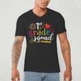 1st First Grade Squad Student Teacher Back To School Men's V-Neck T-Shirt, novelty gifts, funny gifts