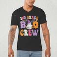 2nd Grade Boo Crew Spooky Second Grade Halloween Teacher Men's V-Neck T-Shirt, novelty gifts, funny gifts