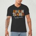 2nd Grade Teacher Squad Cute Women Groovy Fall Autumn Lovers Men's V-Neck T-Shirt, novelty gifts, funny gifts 2nd Grade Teacher Squad Cute Women Groovy Fall Autumn Lovers Men's V-Neck T-Shirt, novelty gifts, funny gifts