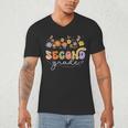 2nd Second Grade Teacher Wildflower Back To School Floral Men's V-Neck T-Shirt, novelty gifts, funny gifts 2nd Second Grade Teacher Wildflower Back To School Floral Men's V-Neck T-Shirt, novelty gifts, funny gifts