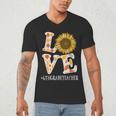 4th Grade Teacher Love Autumn Fall Sunflower Appreciation Men's V-Neck T-Shirt, novelty gifts, funny gifts 4th Grade Teacher Love Autumn Fall Sunflower Appreciation Men's V-Neck T-Shirt, novelty gifts, funny gifts