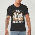 5K Boo Crew Halloween Teacher K5 Floral Ghost Trick Or Teach Men's V-Neck T-Shirt, novelty gifts, funny gifts 5K Boo Crew Halloween Teacher K5 Floral Ghost Trick Or Teach Men's V-Neck T-Shirt, novelty gifts, funny gifts
