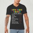 5th Grade Teacher Report Card Appreciation Men Women Men's V-Neck T-Shirt, novelty gifts, funny gifts