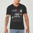 60 Year Old Math Teacher Square Root Of 3600 60th Birthday Men's V-Neck T-Shirt, novelty gifts, funny gifts
