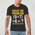 67 Meme Math Teacher School 6-7 Brain Rot Six Seven Men's V-Neck T-Shirt, novelty gifts, funny gifts