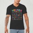 Alphabet Positive Affirmations Back To School Teacher Men's V-Neck T-Shirt, novelty gifts, funny gifts Alphabet Positive Affirmations Back To School Teacher Men's V-Neck T-Shirt, novelty gifts, funny gifts