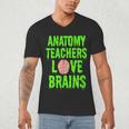 Anatomy Teachers Love Brains Halloween Teacher Costume Shirt Men's V-Neck T-Shirt, novelty gifts, funny gifts