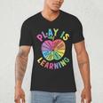 Apple Retro Play Is Learning Kindergarten Teacher Daycare Men's V-Neck T-Shirt, novelty gifts, funny gifts Apple Retro Play Is Learning Kindergarten Teacher Daycare Men's V-Neck T-Shirt, novelty gifts, funny gifts