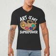 Art Is My Superpower Art Teacher Artist Painter Painting Men's V-Neck T-Shirt, novelty gifts, funny gifts Art Is My Superpower Art Teacher Artist Painter Painting Men's V-Neck T-Shirt, novelty gifts, funny gifts