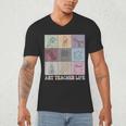 Art Teacher Life Retro Groovy Teaching Future Artists Men's V-Neck T-Shirt, novelty gifts, funny gifts Art Teacher Life Retro Groovy Teaching Future Artists Men's V-Neck T-Shirt, novelty gifts, funny gifts