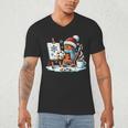 Artist Gingerbread Painter Art Teacher Student Christmas Men's V-Neck T-Shirt, novelty gifts, funny gifts