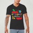 Attendance Matters Teacher Apple For Back To School Men's V-Neck T-Shirt, novelty gifts, funny gifts