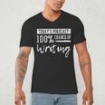 Author Journalist Teacher Writing Content Creator Men's V-Neck T-Shirt, novelty gifts, funny gifts