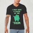 Autism Awareness Neurodiversity Teacher Frog I May Have A Touch Of The Tism Neurodivergent Small Men's V-Neck T-Shirt, novelty gifts, funny gifts Autism Awareness Neurodiversity Teacher Frog I May Have A Touch Of The Tism Neurodivergent Small Men's V-Neck T-Shirt, novelty gifts, funny gifts
