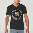 Autism Awareness Teacher Shirt Teach Accept Understand Love Men's V-Neck T-Shirt, novelty gifts, funny gifts Autism Awareness Teacher Shirt Teach Accept Understand Love Men's V-Neck T-Shirt, novelty gifts, funny gifts