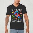 Autism Awareness Teacher I Teach Awesome Superheroes Men's V-Neck T-Shirt, novelty gifts, funny gifts Autism Awareness Teacher I Teach Awesome Superheroes Men's V-Neck T-Shirt, novelty gifts, funny gifts
