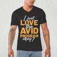 AVID Team Appreciation Essentials AVID Program Teacher Men's V-Neck T-Shirt, novelty gifts, funny gifts