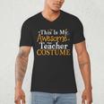 This Is My Awesome Teacher Costume Halloween Party Matching Men's V-Neck T-Shirt, novelty gifts, funny gifts This Is My Awesome Teacher Costume Halloween Party Matching Men's V-Neck T-Shirt, novelty gifts, funny gifts