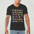 Back To School Kindergarten Teacher ABCs Animals Alphabet Men's V-Neck T-Shirt, novelty gifts, funny gifts