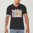 Back To School Pre-K Preppy Teacher Girl Men's V-Neck T-Shirt, novelty gifts, funny gifts