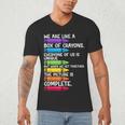 Back To School Teacher We Are Like A Box Of Crayons Men's V-Neck T-Shirt, novelty gifts, funny gifts Back To School Teacher We Are Like A Box Of Crayons Men's V-Neck T-Shirt, novelty gifts, funny gifts