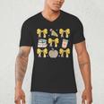 Back To School Yellow Bows Book Coffee Leopard Apple Teacher Men's V-Neck T-Shirt, novelty gifts, funny gifts Back To School Yellow Bows Book Coffee Leopard Apple Teacher Men's V-Neck T-Shirt, novelty gifts, funny gifts
