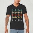 Baseball Math Sports Double Play Teacher School 2022 Men's V-Neck T-Shirt, novelty gifts, funny gifts