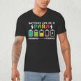 Battery Life Of a Paraprofessional Para Teacher Life Men's V-Neck T-Shirt, novelty gifts, funny gifts Battery Life Of a Paraprofessional Para Teacher Life Men's V-Neck T-Shirt, novelty gifts, funny gifts