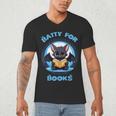 Batty About Books Lover Teacher Librarian Bookish Halloween For Men Women Kids Men's V-Neck T-Shirt, novelty gifts, funny gifts Batty About Books Lover Teacher Librarian Bookish Halloween For Men Women Kids Men's V-Neck T-Shirt, novelty gifts, funny gifts