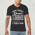 Best Music Teacher For Men Women Musician Band Piano Teacher Men's V-Neck T-Shirt, novelty gifts, funny gifts