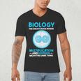 Biology Facts Science Teacher Student Biologist Men's V-Neck T-Shirt, novelty gifts, funny gifts