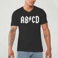 Boys Girls Teachers ABCD Rock Graphic Back To School Men's V-Neck T-Shirt, novelty gifts, funny gifts
