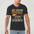 My Broom Broke So Now I Teach Science Teacher Halloween Men's V-Neck T-Shirt, novelty gifts, funny gifts My Broom Broke So Now I Teach Science Teacher Halloween Men's V-Neck T-Shirt, novelty gifts, funny gifts