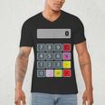 Calculator Math Teacher Halloween Costumes Women Men Adults Men's V-Neck T-Shirt, novelty gifts, funny gifts Calculator Math Teacher Halloween Costumes Women Men Adults Men's V-Neck T-Shirt, novelty gifts, funny gifts