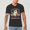 You Can't Scare Me I'm A School Teacher's Aide Halloween Men's V-Neck T-Shirt, novelty gifts, funny gifts