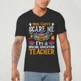You Can't Scare Me I'm A Special Education Teacher Halloween Men's V-Neck T-Shirt, novelty gifts, funny gifts