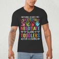 Childcare Teacher Negotiate With Toddlers Daycare Provider Men Women Girls Kids Men's V-Neck T-Shirt, novelty gifts, funny gifts