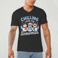 Chillin With My Snowmie Women Christmas Snowman Teacher Snow Men's V-Neck T-Shirt, novelty gifts, funny gifts Chillin With My Snowmie Women Christmas Snowman Teacher Snow Men's V-Neck T-Shirt, novelty gifts, funny gifts