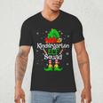 Christmas Kindergarten Elf Squad Teacher Student Men's V-Neck T-Shirt, novelty gifts, funny gifts