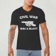 Civil War It Was A Blast History Teacher T-Shirt Men's V-Neck T-Shirt, novelty gifts, funny gifts Civil War It Was A Blast History Teacher T-Shirt Men's V-Neck T-Shirt, novelty gifts, funny gifts
