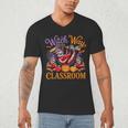 Way To Classroom Halloween Witch Three Cute Sloths Teacher Men's V-Neck T-Shirt, novelty gifts, funny gifts Way To Classroom Halloween Witch Three Cute Sloths Teacher Men's V-Neck T-Shirt, novelty gifts, funny gifts