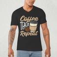 Coffee Teach Repeat Teacher Men's V-Neck T-Shirt, novelty gifts, funny gifts Coffee Teach Repeat Teacher Men's V-Neck T-Shirt, novelty gifts, funny gifts