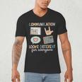 Communication Looks Different For Everyone SPED Teacher ASD Men's V-Neck T-Shirt, novelty gifts, funny gifts Communication Looks Different For Everyone SPED Teacher ASD Men's V-Neck T-Shirt, novelty gifts, funny gifts