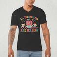 All The Cool Kids Are Reading Book Reading Teacher School Men's V-Neck T-Shirt, novelty gifts, funny gifts
