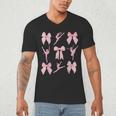 Coquette Bow Ballet Dance Teacher Coquette Women Dancing Men's V-Neck T-Shirt, novelty gifts, funny gifts Coquette Bow Ballet Dance Teacher Coquette Women Dancing Men's V-Neck T-Shirt, novelty gifts, funny gifts